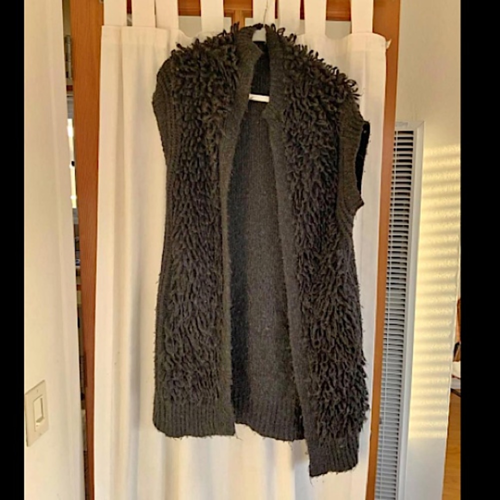 Allsaints Shaggy Vest - Size Small